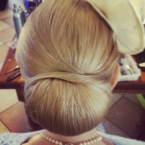 Chignon Upstyle Wedding Hairstyle