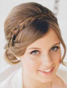 Milk Maid Wedding Hairstyle