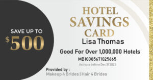 Hotel savings card