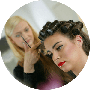 wedding hair stylist