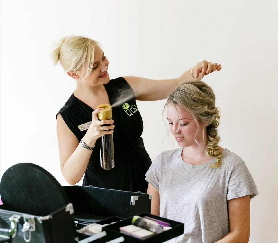 Sunshine Coast wedding hair stylist